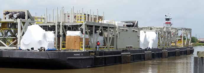 Shipping barge