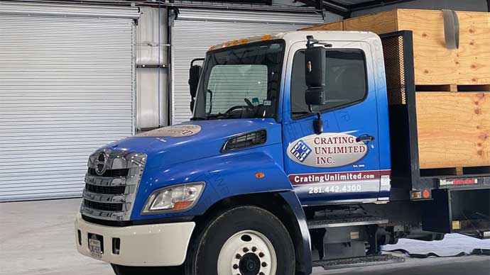 Crating Unlimited Delevery Truck