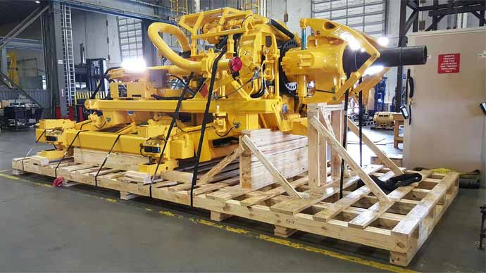 Large piece of equipment on custom skid