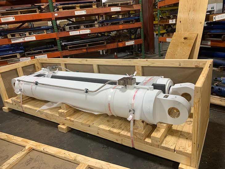 Cylinders in wooden crate