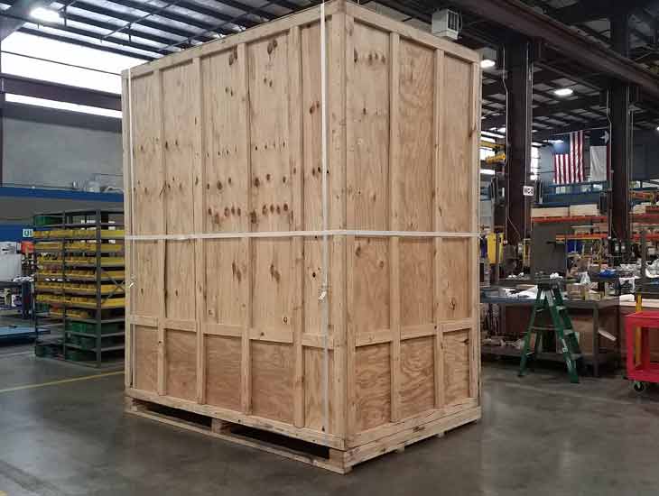 Large shipping crate