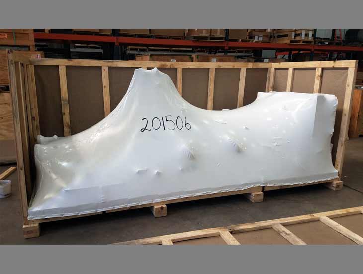 Vacumm packed equipment in crate